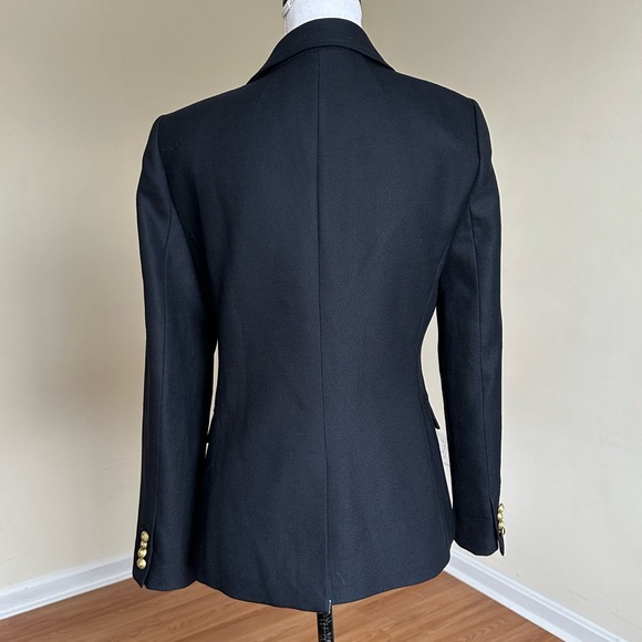 J.Crew Rhodes Women’s Black Wool Blazer Size 6 Classic Two-Button NWOT - Picture 5 of 15